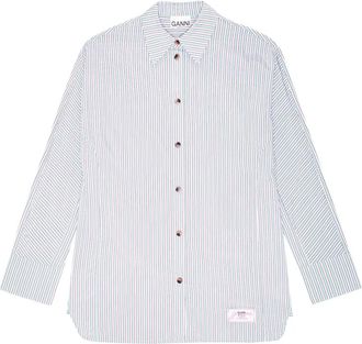 Ganni Camicia a righe - Bianco