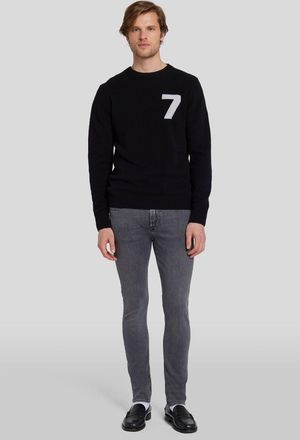 7 For All Mankind Mens Men Jeans Paxtyn Skinny Fit - Grey - Size 38 (Waist)