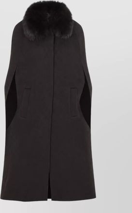 Yves Salomon wool cashmere cape