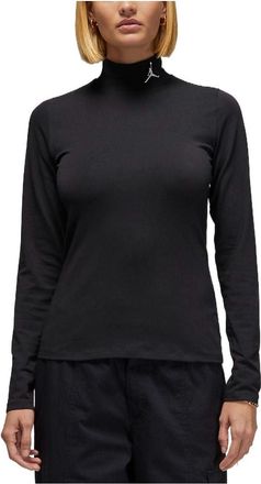 Nike Jordan (WMNS) Air Jordan Flight Long Sleeve Mock Neck Top Black DQ4619-010