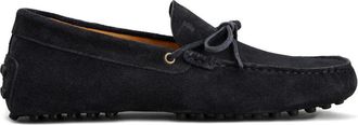Tod's Gommino Suede Loafers With Lace Shoes