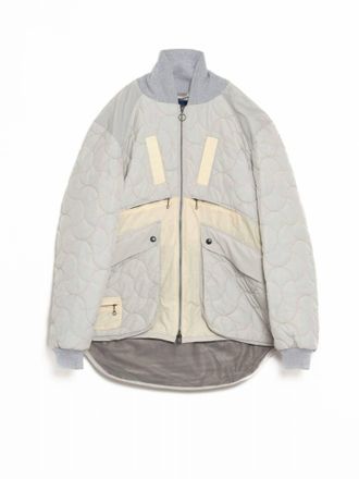 Nicholas Daley Mens Lavenham Sashiko Jacket In Concrete