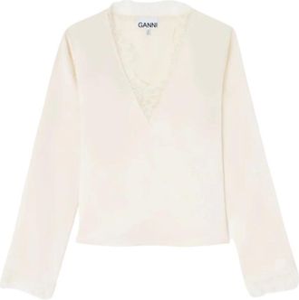 Ganni Blouses - Blouses & Shirts - Mujer - Beige - XS