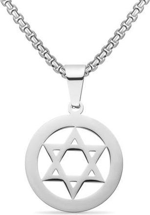 Edforce Star of David Pendant Necklace in Silver at Nordstrom Rack