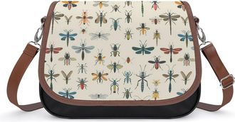 Generic Insect Crossbody Bags for Women Shoulder Messenger Bag Purse Handbags