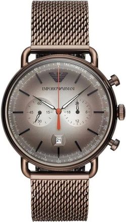 Emporio Armani Accessoires, Heren, Bruin, ONE Size, Ar 11169 Chronograaf Horloge