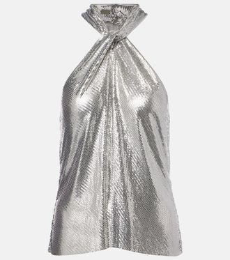 Paco Rabanne Chainmail halterneck top