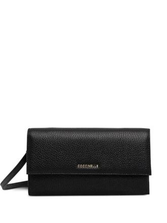 Coccinelle detachable-strap leather wallet - Black