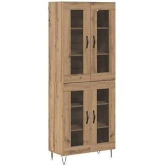 vidaXL Highboard Artisan Oak 69.5 x 34 x 180 cm Engineered Wood vidaXL