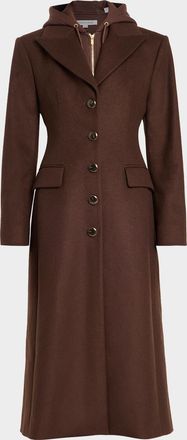 Veronica Beard Elspeth Coat with Hoodie Dickey