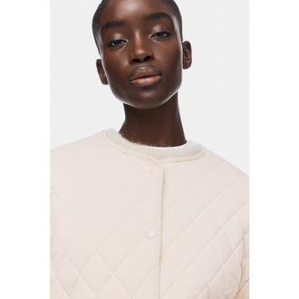 H&M Quilted Jacket in Light Beige at Nordstrom, Size X-Small