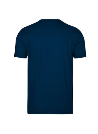 Trigema T-Shirt TRIGEMA TRIGEMA T-Shirt aus 100% Baumwolle, Damen, Gr. XXL, blau (night, blau), Single Jersey, 100% Baumwolle, Basic, lang, Rundhals, Shirts T