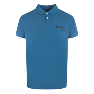 Plein Sport Klassieke Polo Shirt met Korte Mouwen en Kraag in Blauw