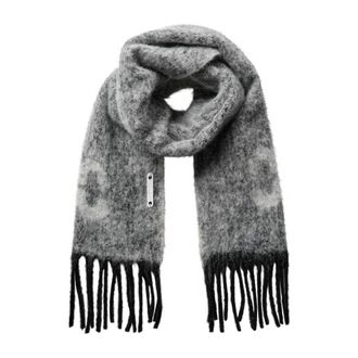 Co'Couture Accessoires, Dames, Grijs, ONE Size, Wol, Grijze Harpercc Sjaal Gebreid Divers
