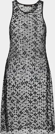 Kiki De Montparnasse Diamond-Embroidered Sheer Midi Dress