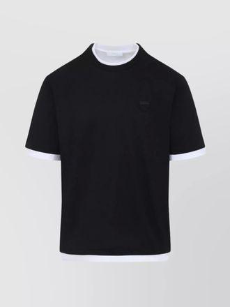Prada cotton crewneck short-sleeve t-shirt