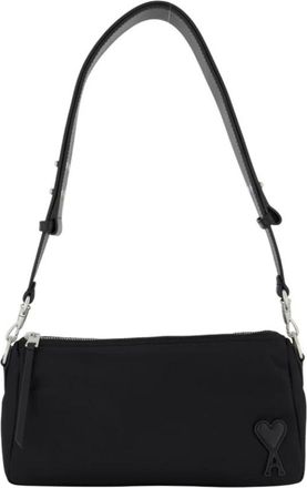 Ami Shoulder Bags, female, Black, ONE SIZE, Black Nylon Shoulder Bag