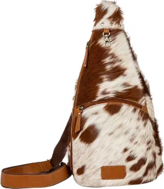 Myraswim Cullon Trail Hairon Sling Bag In Brown