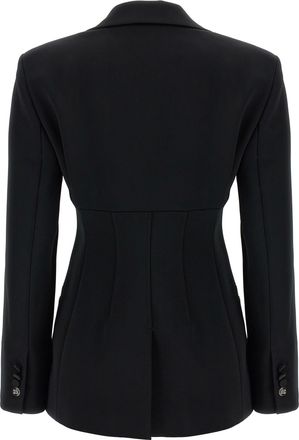 Max Mara Womens Black Viscose Blazer Clothing