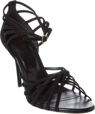 Roger Vivier Cage Suede Sandal