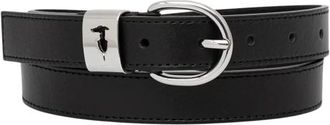 Trussardi Cintur&oacute;n de piel de becerro con corte de galgo - Accessories - Mujer - Negro - 80 CM