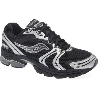 Saucony ProGrid Triumph 4 Sneaker in Black/Silver at Nordstrom, Size 10.5