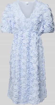 Vero Moda Knielanges Kleid mit Strukturmuster Modell ROSIVA in Hellblau, Gr&ouml;&szlig;e 40