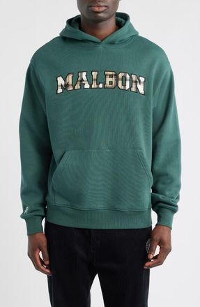 Malbon Golf Fesque Preston Hoodie in Hunter Green at Nordstrom, Size Xx-Large