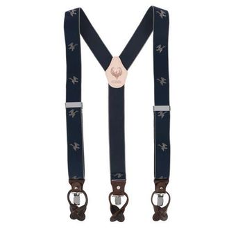 Ascentix Mens Flying Duck Convertible Clip End Suspenders in Navy at Nordstrom