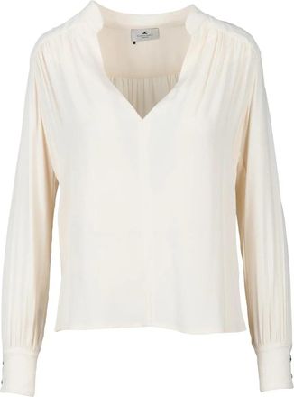 Elisabetta Franchi Butter Viscose Crepe Blouse