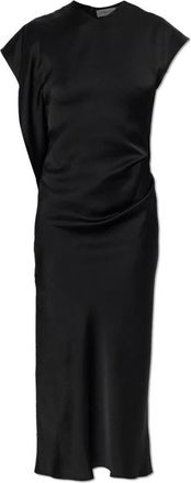 Victoria Beckham Victoria Satin Dress - Dames - Casual kleedjes - Zwart - 2XS - Leer - Kleedjes