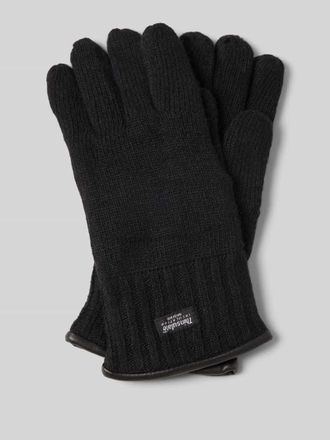 Eem Fashion Wollhandschuhe aus reiner Wolle Modell THINSULATE in Black, Gr&ouml;&szlig;e XL
