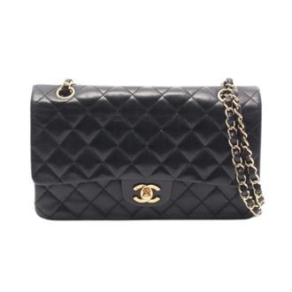 Chanel Pre-owned Matelasse Double Flap Schoudertas - Dames - Pre-owned - Zwart - Maat: ONE Size Leer