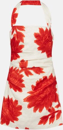 Sir. Abito corto in lino con ruches