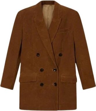 Isabel Marant Etoile Jacket H26 - Dames - Blazers - Bruin - S - Katoen - Jassen