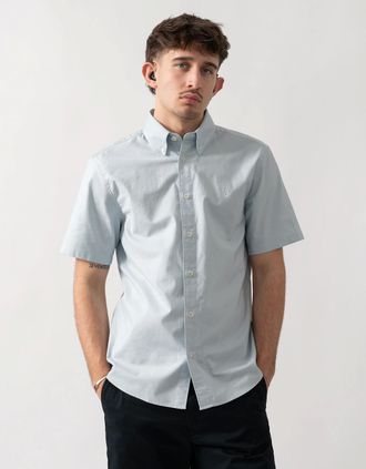 Belstaff Mens Belstaff Mens Short Sleeve Street Shirt - Sky Blue - Size: 42/Regular
