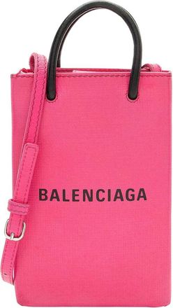 Balenciaga Textured Phone Holder Crossbody (Authentic Pre-Loved)