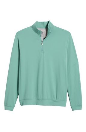 Johnnie-O Motion Performance Quarter Zip Pullover in Sublime at Nordstrom, Size Large