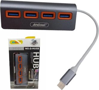 Trade Shop Trade Shop - Hub 4 Usb 3.0 Porta Con Usb-c Type-c Type-c Q-hu5b Connection