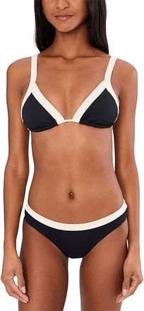 Seafolly Band Wave Slide Tri Top Womens Clothing Black : AUS 14 (US Womens 10), Elastane/Nylon