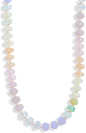 Nordstrom Color Pop Beaded Necklace in Pastel Multi- Gold at Nordstrom