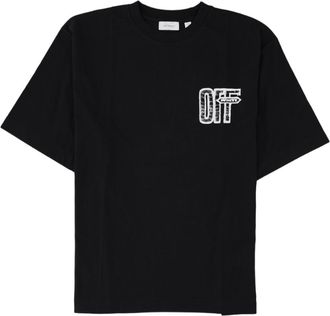 Off-white Black Graphic Printed Cotton T-Shirt