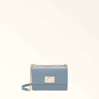 Furla 1927 Borsa A Tracolla Mini Celestial Blu Pelle Stampata Donna