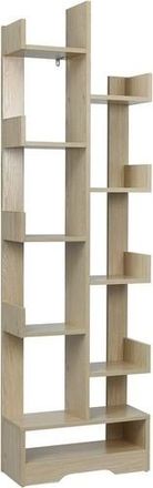 Woltu Woltu Libreria Moderna In Legno Scaffale A Forma Di Albero Con 11 Scomparti