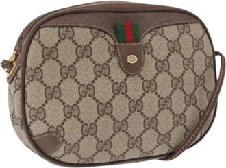 Gucci Pre-owned Cross Body Bags, female, Beige, Size: ONE SIZE Pre-owned Plastic Cross Body Bag