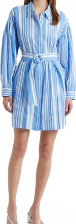 Cleobella Tiana Mini Dress In Vecchio Stripe Blue
