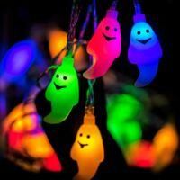 OEM Guirnalda De Luces De Halloween Con 40 Led Blancos En Forma De Fantasmas - Crezuo