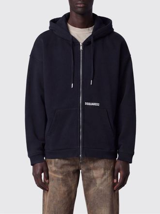 Dsquared2 Felpa con cappuccio in cotone con logo