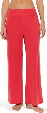 Spiritual Gangster Journey Wide Leg Pants in Sunset Red at Nordstrom, Size X-Large