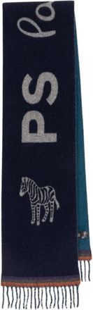 Paul Smith Winter Sjaal - Heren - Wintersjaals - Blauw - ONE Size - Wol - Accessoires